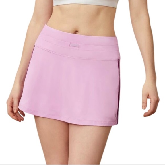 FILA Love Actually Side Stripe Orchid Tennis Skort Size Medium - Picture 3 of 4